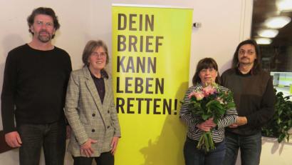 Bild: Hirsch
Willi Rester, Ingrid Passarello, Barbara Beck und Kurt F. Stangl (von links) stehen weiter an der Spitze der Amnesty-Kreisgruppe Schwandorf.