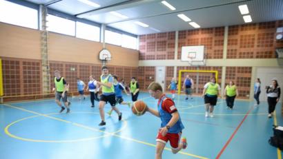 Bild: brü
Die Basketballer der Lebenshilfe bereiten sich auf die Weltspiele in Abu Dhabi vor.