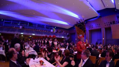 Bild: brü
Auftritt der Narhalla Rot-Gelb Amberg beim Handwerkerball.