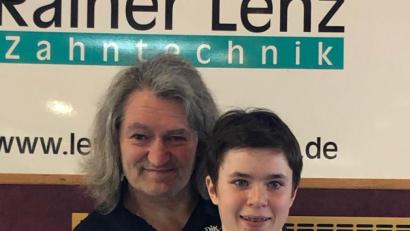 Bild: tra
Die süddeutsche Meisterin Natascha Lauber mit ihrem Trainer Manfred Schmid
