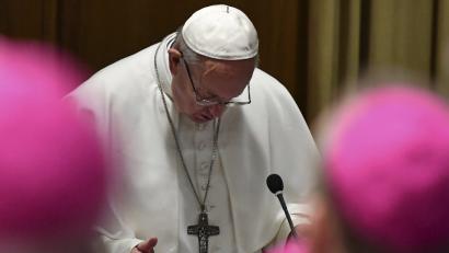 Bild: Vincenzo Pinto
Neben dem Papst kommen rund 110 Chefs der Bischofskonferenzen der Welt, aus Deutschland Kardinal Reinhard Marx. Foto: Vincenzo Pinto/AFP/AP