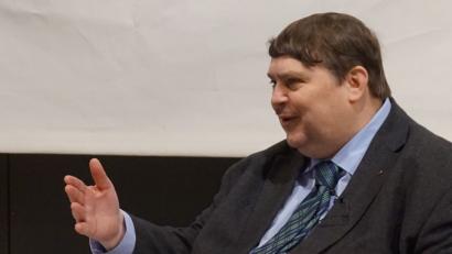 Bild: eib
Bernd Posselt bei seinen eineinhalbstündigen leidenschaftliches Plädoyer für Europa.