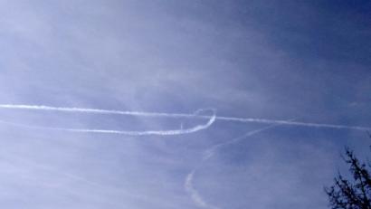 Bild: zm
Eine Linien-Passagierjet kann das kaum gewesen sein.