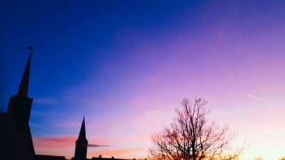 Bild: Philipp Kassel
Sonnenuntergang über Neustadt am Kulm.