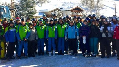 Bild: exb
Die "Hüttenjäger" genießen ihren Skiurlaub in Österreich.