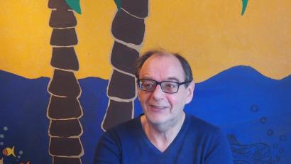 Bild: Bühner
Konrad Stahl im Raucherzimmer der Oase in Weiden