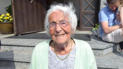 Bild: gi
Die älteste Bürgerin Margaretha Stahl mit 101 Jahren und neun Monaten gestorben.