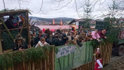 Bild: fvo
Die Waldthurner Landjugend ist beim Faschingszug in Pleystein wild unterwegs.