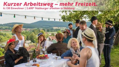 Bild: exb
Kurzer Arbeitsweg – mehr Freizeit: Der Maler Renoir stand Pate für das neue Bild der Netzwerk-Imagekampagne, das im Stern-Garten entstanden ist.