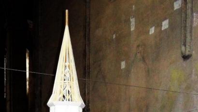 Bild: gjb
Modell des Dachstuhls der Franziskanerkirche von Josef Hauer.