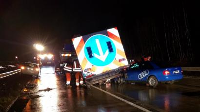 Bild: Alexander Auer
Unfall auf der A93 bei Pentling.