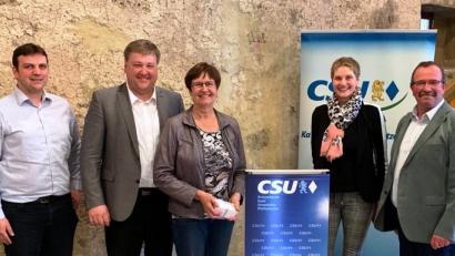 Bild: jp
Bei der Veranstaltungsreihe Ladys First der drei CSU-Ortsverbände in der Gemeinde Kastl hat sich Neumarkts Vize-Landrätin Heidi Rackl (Dritte von links) den Fragen gestellt.