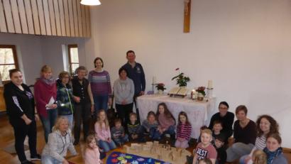 Bild: mma
Mini-Kirche im Raselius-Haus: Hier werden Bibel-Inhalte spielerisch vermittelt.