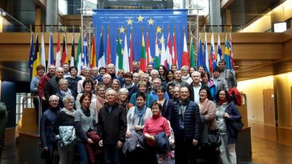 Bild: mng
Interessante Einblicke in die parlamentarische Arbeit erhielten die Teilnehmer bei der gut eineinhalbstündigen Führung im Europa-Parlament.