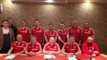 Bild: jub
Die aktuelle Vorstandschaft des FC Bayern Fanclubs Flossenbürg
