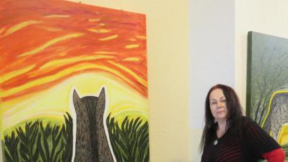 Bild: exb
Die Werke der Künstlerin Gunda Kunigunda Rösl sind bis Ende Juli im Schloss-Treff in Hirschau zu bewundern.