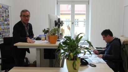 Bild: stg
Im ersten Stock sind die meisten Büros schon fertig eingerichtet.