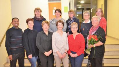 Bild: fz
Der alleinigen Vorsitzenden Elisabeth Baldauf (vorne von rechts) folgen beim Frauenbund Sonja Braun, Christine Hofmann, Marille Fuchs und Renate Hilberger als Führungsquartett.