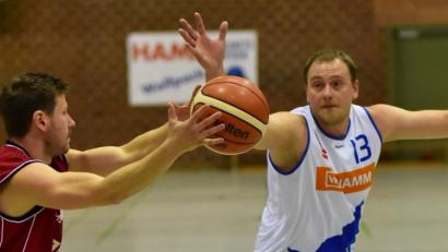 Bild: A. Schwarzmeier
Kapitän Daniel Waldhauser (rechts) fehlt den Hamm Baskets beim Saisonfinale.