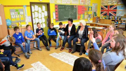 Bild: fz
Friedvolle Kommunikation im Schulalltag lernen die Bechtsriether Grundschüler.