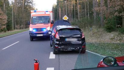 Bild: jma
Ins Heck dieses schwarzen Wagens krachte ein weiteres Auto.