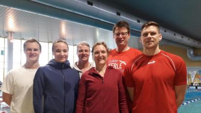 Bild: rbg
Die Mastersschwimmer des Tirschenreuther Schwimm-Clubs mit von links: Sebastian Seidel, Iris Keis, Christian Züllich, Antje Mickisch, Hubert Brech und Christian Männer.
