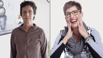 Bild: exb/Sintre
Vorher und nachher: So hat sich Heidi Gottschalk durch das Umstyling bei Witt Weiden verändert.