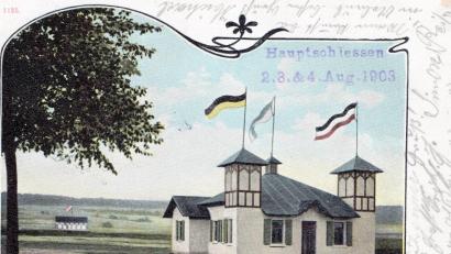Bild: wmr
Diese alte Postkarte erinnert an die Anfangszeit des Schützenhauses.
