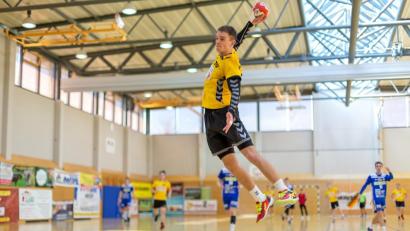 Bild: gud
Der Torschützenkönig der Landesliga, Christopher Stephan (135 Tore), war auch im Spiel gegen Großwallstadt in überragender Form und erzielte 23 Treffer.