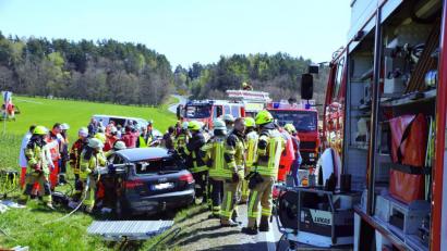 Bild: br
Ein großes Aufgebot von Hilfskräften war im Einsatz.