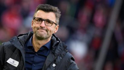 Bild: Sven Hoppe
Michael Köllner, ehemaliger Trainer von Nürnberg, steht im Stadion. Foto: Sven Hoppe/Archiv