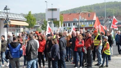 Bild: brü
Maifeier in Amberg.
