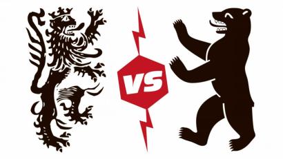 Bild: Grafik: Christian Gold
Der bayerische Löwe gegen den Berliner Bären. Wer wohl gewinnt?