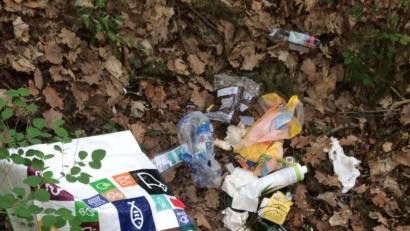 Bild: exb
Illegal entsorgter Müll auf dem Mariahilfberg.