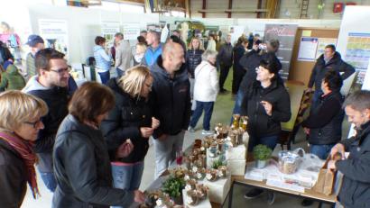 Bild: cv
Der kühle Wind sorgte dafür, dass sich das Interesse der Messebesucher auf die Hallenbereiche konzentrierte.