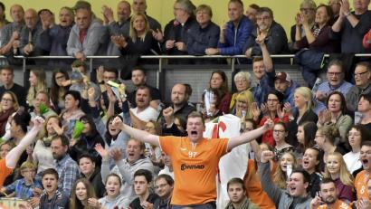 Bild: Ziegler
Eine prächtige Zuschauer Kulisse mit 600 Handballfans gab dem 2. Relegationsspiel den richtigen Rahmen