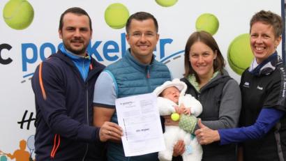 Bild: exb
Eliah ist das 250. und gleichzeitig jüngste Mitglied des Tennisclubs Postkeller.