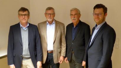 Bild: fsb
Der Vorstand um (von links) Vorsitzenden Christoph Thomas, Stellvertreter und künstlerischer Leiter Harald Roth, Schatzmeister Ralf Knies und Schriftführer Christoph Skutella führt den Verein in die Zukunft.