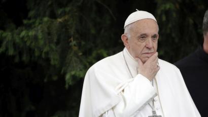Bild: Alessandra Tarantino/dpa
Papst Franziskus bei einem Besuch in Nordmazedonien.