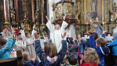 Bild: exb
In der Kinderkirche wurde das Osterfest in den Mittelpunkt gerückt.