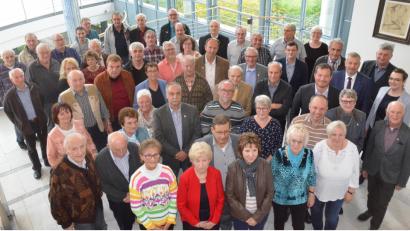 Bild: Kunz
Die Jubilare der Industriegewerkschaft Bergbau, Chemie, Energie, Bezirksverband Nordoberpfalz.