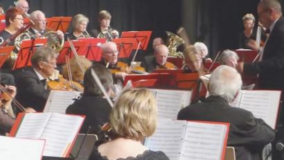 Bild: fsb
Das Orchester bzw. Teile davon während des Muttertagskonzerts des Salonorchesters Neustadt/WN