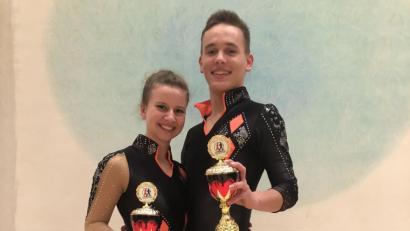Bild: exb
Das Quick-Feet-Paar Antonia Schmid und Julian Minks rockte beim „Großen Preis von Deutschland“ die Bühne und wurde von den Wertungsrichtern mit Platz zwei belohnt.