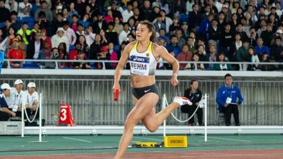 Bild: Dirk Reps
Katrin Fehm bei der Staffel-WM über 4x200 m.