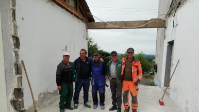 Bild: ads
Helfer der Vereine (von links): Hans Birner, Wolfgang Zitzler, Josef Werner, Karl Ketzer und Josef Gebert.