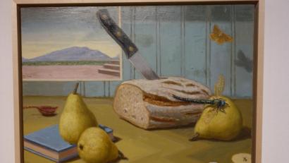 Repro: Susanne Wolke
Angebrochenes Brot, Insekten und der Blick auf eine ideale Landschaft: Jan Dörre bedient sich aus dem Formschatz barocker Stillleben.