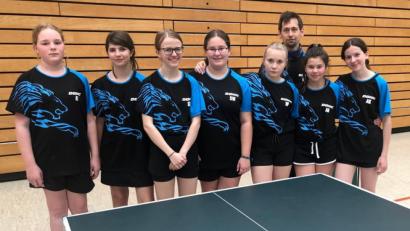 Bild: exb
Die Tischtennismädchen holten beim Bundesfinale den sechsten Platz.