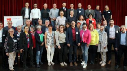 Bild: Wolfgang Steinbacher
Diese Kandidaten wollen 2020 für die SPD in den Stadtrat. Nicht alle 40 Gewählten waren am Freitag anwesend.