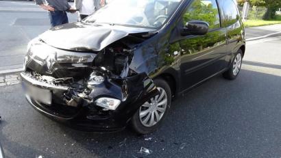 Bild: jma
Am Renault Twingo entstand bei dem Auffahrunfall ein Totalschaden.