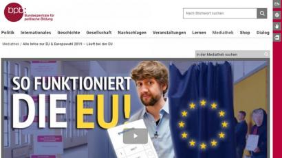 Screenshot: www.bpb.de
Die Webvideoreihe der Bundeszentrale für politische Bildung zusammen mit YouTuber RobBubbel richtet sich besonders an Erstwählerinnen und Erstwähler.